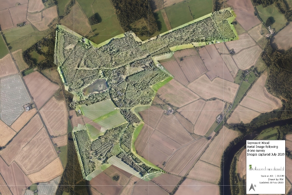 Aerial image of Taymount Wood