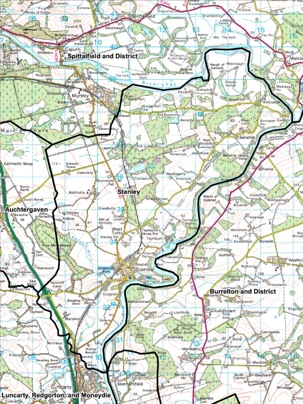 Stanley and District Area Map