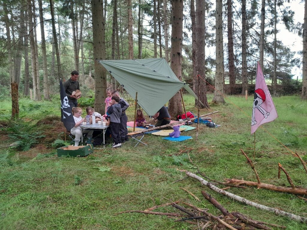 Picnic lunch at base camp